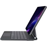 Fogy Ipad Air 11 2026 8.Nesil M4 çinli için Uyumlu TouchPad Case Magic Keyboard Aydınlatmalı Klavyeli Tablet Kılıfı (Siyah)
