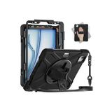 Fogy İpad Air 11 Inç M2 Çipli 6.Nesil 2024 ile Uyumlu Kılıf Tank Zırh Defender Tablet Silikon Kapak