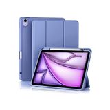 Fogy İpad Air 11inç 2024 Air 4-5-6.Nesil 10.9 ile Uyumlu Kılıf Pen Charge Kalem Bölmeli ORJ Kapak Case, Lavender