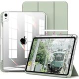 Fogy Ipad Air 11INÇ 2024 Air 4/5/6.nesil 10.9 Uyumlu Kılıf Pen Charge Şeffaf Kalem Bölmeli Case - Açık Yeşil