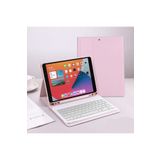 Fogy Ipad Air 5 Nesil M1 Çipli 10,9 ile Uyumlu Bluetooth Türkçe Q Klavyeli Kılıfı (Tablet Değildir), Açık Pembe