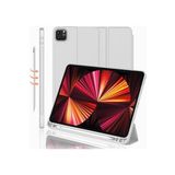 Fogy Ipad Pro 12.9" 2021.2022 5. 6 Nesil ile Uyumlu Kılıf Kılıf Kalem Bölmeli ORJ Smart Case Kabak, Gri