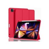 Fogy Ipad Pro 12.9" 2021.2022 5. 6 Nesil ile Uyumlu Kılıf Kılıf Kalem Bölmeli ORJ Smart Case Kabak, Kırmızı
