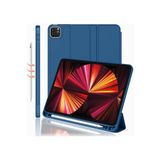 Fogy Ipad Pro 12.9" 2021.2022 5. 6 Nesil ile Uyumlu Kılıf Kılıf Kalem Bölmeli ORJ Smart Case Kabak, Lacivert