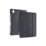 Fogy İpad Pro 7.Nesil 13"inç M4 2024 ile Uyumlu Kılıf Kalem Bölmeli Standlı Tablet Case A2837 A2926, Siyah