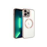 Fogy Iphone 11 Pro Max ile Uyumlu Kılıf Wireless Şarj Özellikli Setro Silikon, Rose Gold