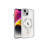 Fogy Iphone 13 ile Uyumlu Kılıf Wireless Şarj Özellikli Kamera Korumalı Kılıf, Gümüş