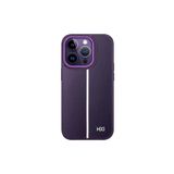 Fogy Iphone 13 Pro ile Uyumlu Kılıf Içi Kadife Dışı Deri Görünümlü A Kalite Lizbon Kapak, Derin Mor