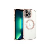 Fogy Iphone 13 Pro Max ile Uyumlu Kılıf Wireless Şarj Özellikli Setro Silikon, Rose Gold