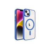 Fogy Iphone 14 Plus ile Uyumlu Kılıf Wireless Şarj Özellikli Silikon Kapak, Mavi