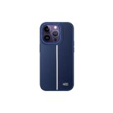 Fogy Iphone 14 Pro ile Uyumlu Kılıf Içi Kadife Dışı Deri Görünümlü A Kalite Lizbon Kapak, Lacivert
