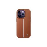 Fogy Iphone 14 Pro Max ile Uyumlu Kılıf Içi Kadife Dışı Deri Görünümlü A Kalite Lizbon Kapak, Kahverengi