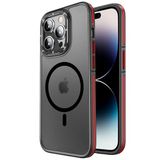 Fogy Iphone 14 Pro Max ile Uyumlu Kılıf Rocky Kapak, Siyah-Kırmızı