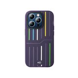 Fogy iPhone 15 Pro ile Uyumlu Kılıf Pride Edition HBC-221 Roma Kapak, Derin Mor