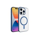 Fogy iPhone 15 Pro Max ile Uyumlu Kılıf Darbe Emici Destekli Sert Plastik Kapak, Mavi