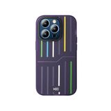 Fogy iPhone 15 Pro Max ile Uyumlu Kılıf Pride Edition HBC-221 Roma Kapak, Derin Mor