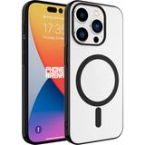Fogy iPhone 15 Pro Uyumlu Kılıf Darbe Emici Magsafe Destekli Sert Plastik Kapak - Siyah