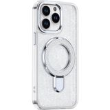 Fogy iPhone 16 Pro ile Uyumlu Şık Tarzınızı Yansıtan Darbelere Karşı dayanıklı Stan Yüzüklü Kılıf, Beyaz