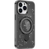 Fogy iPhone 16 Pro Max ile Uyumlu Şık Tarzınızı Yansıtan Darbelere Karşı dayanıklı Stan Yüzüklü Kılıf, Siyah