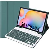 Fogy Koyu Yeşil Çıkarılabilir Bluetooth Klavyeli Klavye Kılıfı Samsung Galaxy Tab S6 Lite 10.4 SM-P610/P615