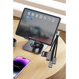 Fogy Macbook ve Ipad Için 4in1 Type-C To USB 3.0 / USB 2.0 / Sd/tf Kart Dönüştürücü - Gri