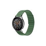 Fogy Mi Watch ile Uyumlu Color Parçalı Çizgili Tasarım Ayarlanabilir Mıknatıslı Kordon, Yeşil