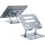 Fogy Portatif Masaüstü Ayarlanabilir Metal Laptop ve Tablet Standı - Gümüş