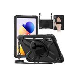 Fogy Redmi Pad 2 Pro 12.1 inch Uyumlu Standlı El Geçmeli İpli Tank Tablet Silikon Kılıfı