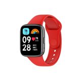 Fogy Redmi Watch 3 Active ile Uyumlu Kordon Çift renkli Strap Bileklik Kayış Tpu Kordon, Kırmızı