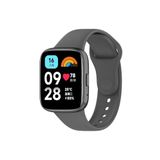 Fogy Redmi Watch 3 Active ile Uyumlu Kordon Çift renkli Strap Bileklik Kayış Tpu Kordon, Koyu Gri