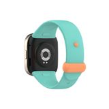 Fogy Redmi Watch 3 ile Uyumlu Kordon Çift renkli Strap Bileklik Kayış Tpu yedek kemer, Turkuaz