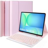Fogy Samsung Galaxy Tab S10 FE+ Plus 13.1 inç 2025 Model (SM-X620/X626) İle Uyumlu Bluetooth Türkçe Q Klavyeli Kılıfı (Tablet Değildir) (Pembe)