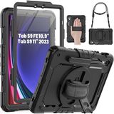 Fogy Samsung Galaxy Tab S10 Lite/S10 Fe/S9 Fe 10.9 Inch''/s9 11''uymlu Ergonomik Tasarım ve Kolay Kullanım Zırh Tablet Kılıfı - Siyah
