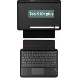 Fogy Samsung Galaxy Tab S10+PLUS SM-X820 Için Keyboard Bluetooh Bağlantılı Standlı Klavyeli Tablet Kılıfı - Gri - Siyah