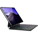 Fogy Samsung Galaxy Tab S11/S10 Lite/S10 Fe/S9 Fe 10.9/11 Inch Için Keyboard Bluetooh Bağlantılı Standlı Klavyeli Tablet Kılıfı - Siyah