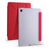 Fogy Samsung Galaxy Tab S6 Lite SM-P610 10.4"uyumlu Kalemlikli Premium Standlı Katlanabilir Uyku Modu Özellikli Tablet Kılıfı - Kırmızı