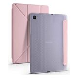 Fogy Samsung Galaxy Tab S6 Lite SM-P610 10.4"uyumlu Kalemlikli Premium Standlı Katlanabilir Uyku Modu Özellikli Tablet Kılıfı - Rose Gold