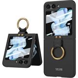 Fogy Samsung Galaxy Z Flip 5 Uyumlu Yüzüklü Standlı Mat Dokulu Kılıf - Siyah - Galaxy Z Flip 4