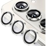 Fogy Samsung Galaxy Z Fold 5 Uyumlu Metal Temperli Cam Lens Koruyucu - Gümüş