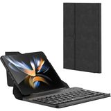 Fogy Samsung Galaxy Z Fold 5 Uyumlu Standlı Bluetooth Klavyeli ve Keyboard Kapak - Füme
