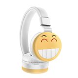 Fogy Smilens Figürlü Işıklı Bluetooth Kulaklık Kafa Üstü Mkrofonlu Kulak Üstü Ios Ve Adnroid ile Uyumlu