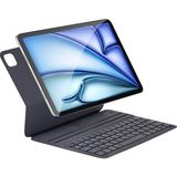 Fogy Uyumlu Magic Keyboard Folio Klavyeli Tablet Kılıfı 11 İnç M2 6. Nesil Ultra Slim Siyah - İpad Air 11 Inç M2 6. Nesil