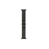 Fogy Watch 1 2 3 4 5 6 38mm ile Uyumlu Katlamalı Klipsli Bakla Dizayn Metal Kordon, Siyah