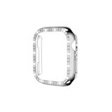 Fogy Watch 1 2 3 4 5 6 42mm ile Uyumlu Taşlı Kasa Ve Ekran Koruyucu 360 Tam Koruma Kılıf, Gümüş