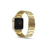 Fogy Watch 1 2 3 4 5 6 Se 38mm ile Uyumlu Metal Katlamalı Üçgen Parçalı Şık Tasarım Kordon (Saat Değildir), Gold