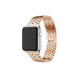 Fogy Watch 2 3 4 5 6 Se 38mm ile Uyumlu Bal Peteği Tasarım Şık Metal Kordon+kordon Kısaltma Aparatı, Rose Gold