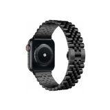 Fogy Watch 2 3 4 5 6 Se 40mm ile Uyumlu Parlak Metal Göz Alıcı Tasarım Metal Kordon, Siyah