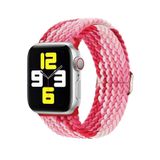 Fogy Watch 3 4 5 6 7 8 Se 9 38 40 41mm ile Uyumlu Kordon Örgü Tokalı Kordon, Beyaz-Pembe