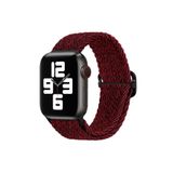 Fogy Watch 3 4 5 6 7 8 Se 9 38 40 41mm ile Uyumlu Kordon Örgü Tokalı Kordon, İnce Kırmızı-Siyah