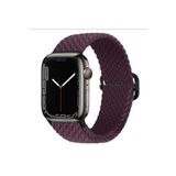 Fogy Watch 3 4 5 6 7 8 Se 9 38 40 41mm ile Uyumlu Kordon Örgü Tokalı Kordon, Mürdüm